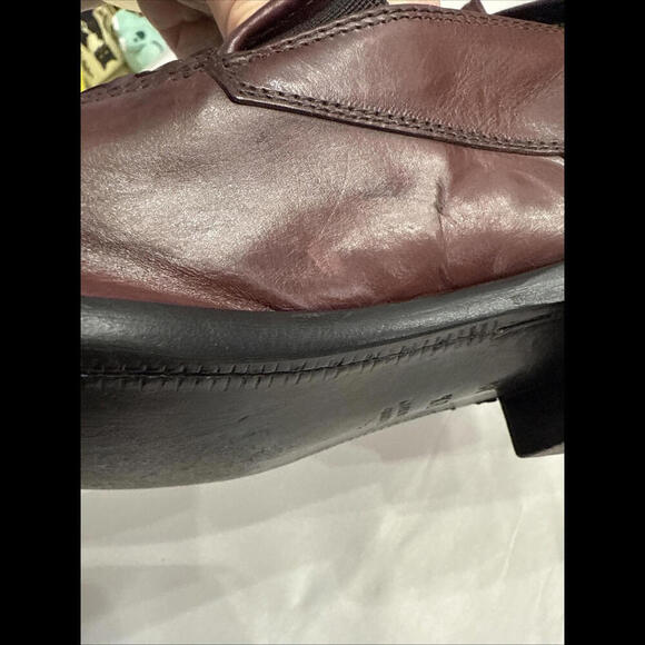 Men's Paul Fredrick Brown Woven Italian Leather Penny Loafers Size 8.5 C… - Picture 12 of 12